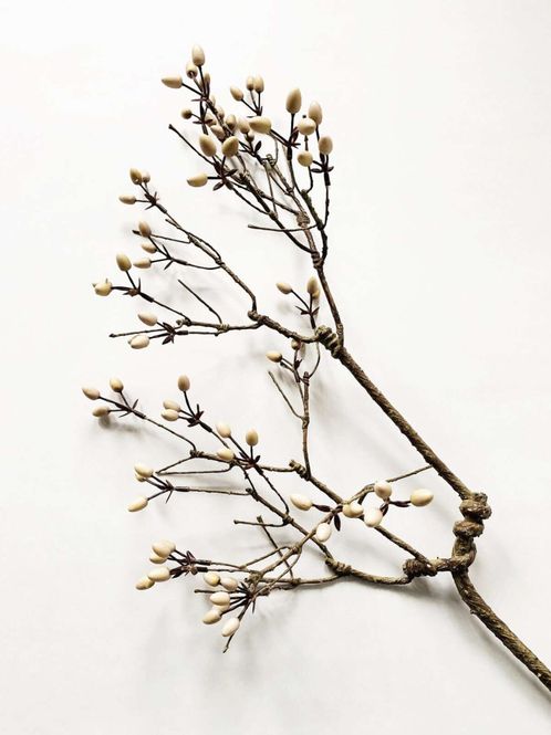 Hovedbilde Gren m bær 85 cm creme