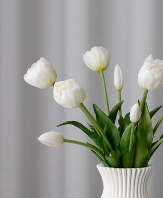 Hvite Tulip Bouquet 2 Bundles