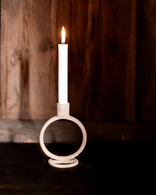 Hovedbilde Sögne maja lysestake beige