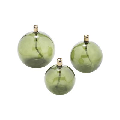 Peri Living Oljelampe-Round Green-Brass. Ø11